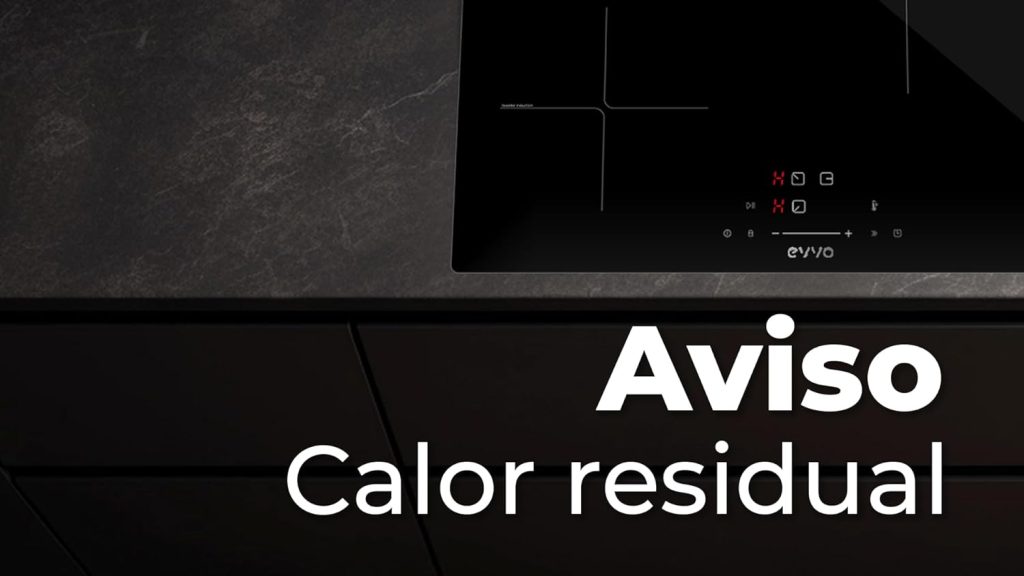 EVVO Placa Inducción 3 Fuegos de cocinado, Potencia máxima 7.200W, Bloqueo Infantil, 9 Niveles de Potencia, Máx Diámetro 30 cm, Control Táctil, Apagado Automático, Indicador de Calor (Modelo: V61)