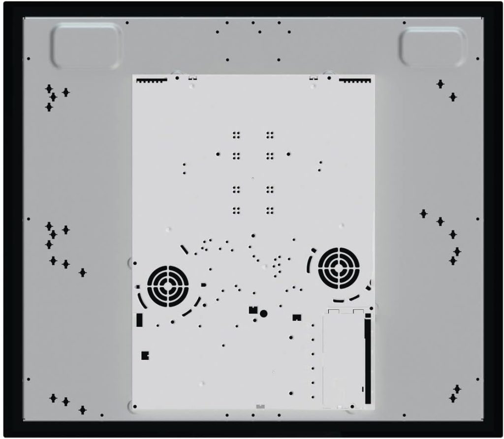 Hisense I6433C7 - Placa de cocción de inducción, 4 zonas de cocción con función de puente, función Power Boost, temporizador de cocción, negro, 595 x 58 x 520 mm